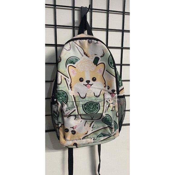 Puppuccino Bookbag Backpack Bag Coffee Light Padding Mesh Pockets - Picture 3 of 10